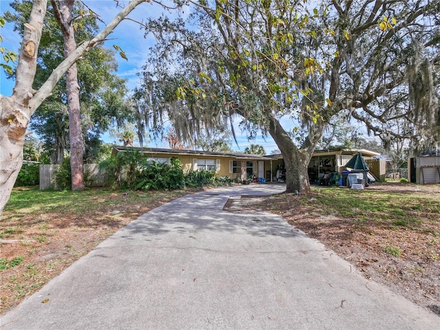 view of ranch-style home