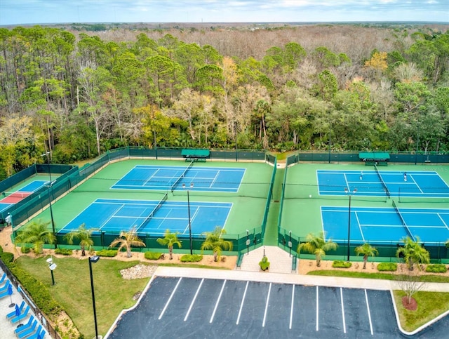 view of tennis court