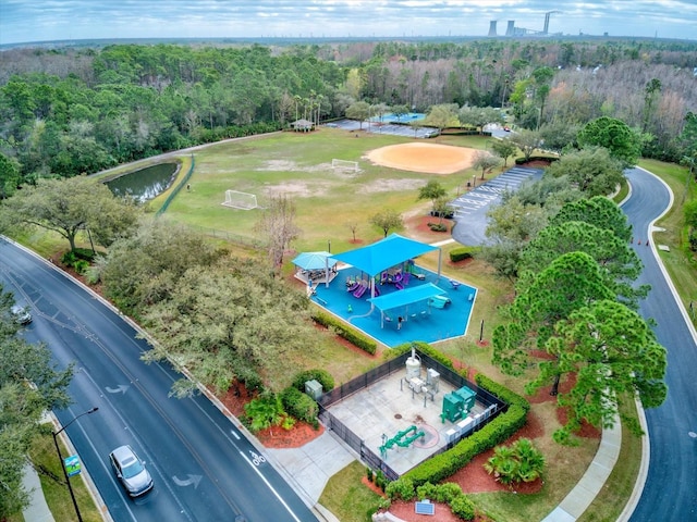 birds eye view of property