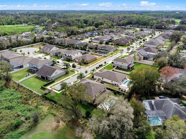 drone / aerial view featuring a residential view