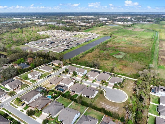 aerial view featuring a residential view