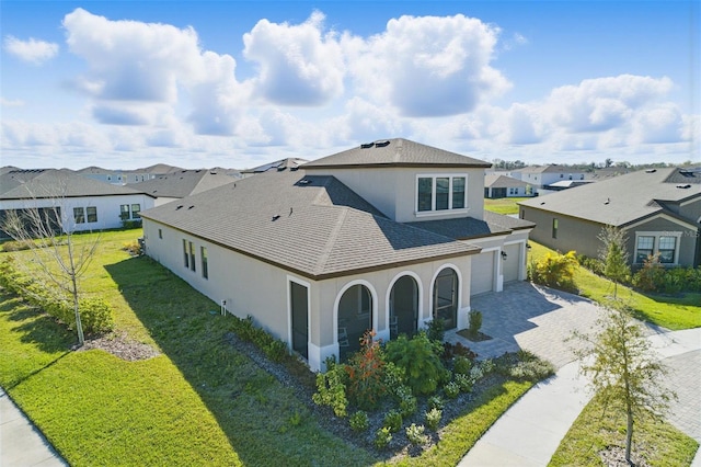 exterior space with a residential view