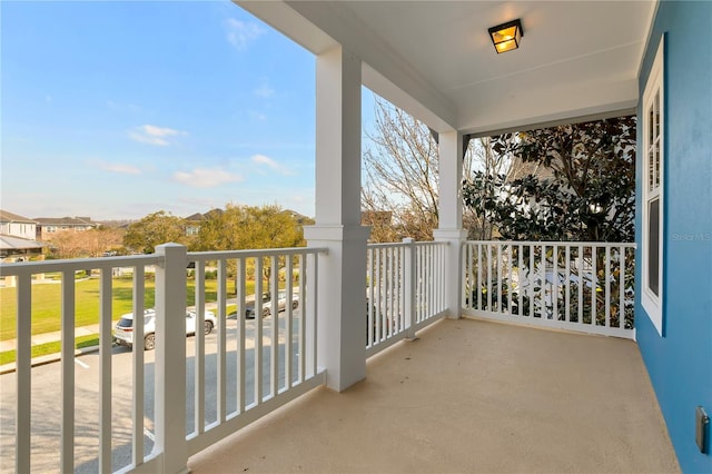 view of balcony