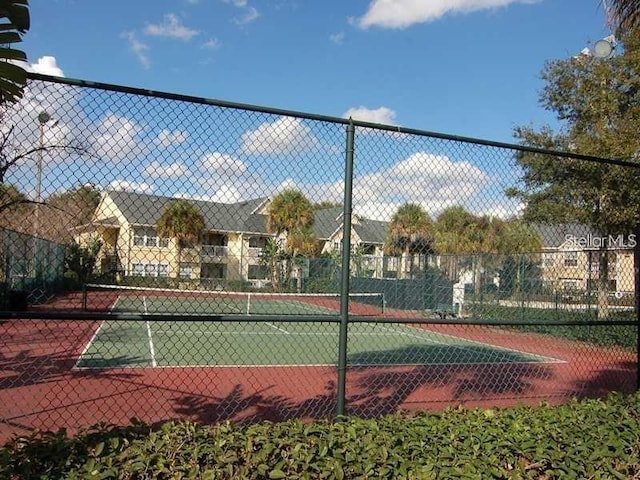 view of tennis court