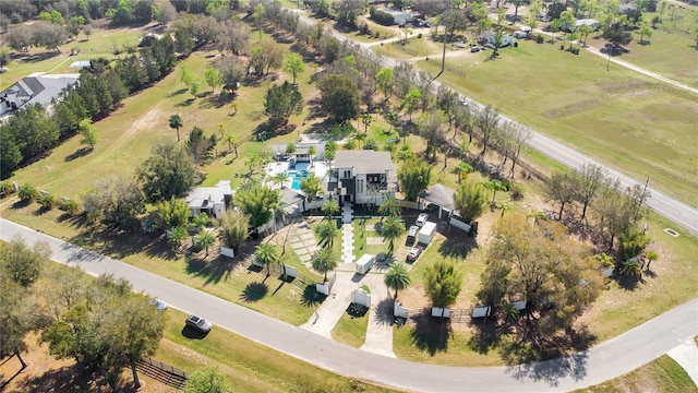 drone / aerial view featuring a rural view