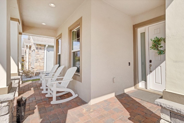 view of patio / terrace with a porch