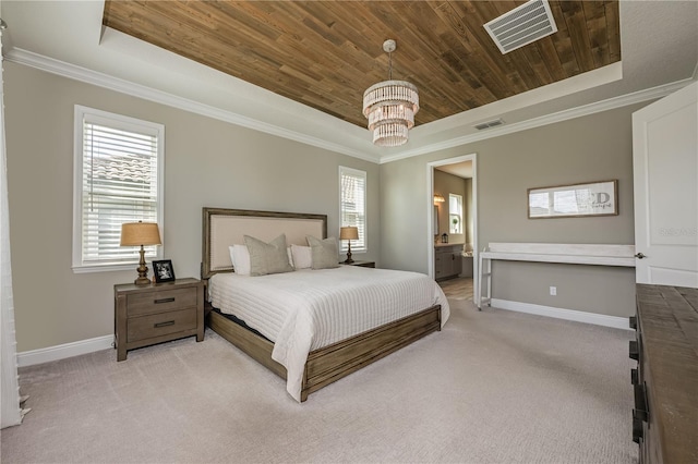 7515 John Hancock Dr, Winter Garden, FL 34787 - bedroom with visible vents, multiple windows, and a raised ceiling