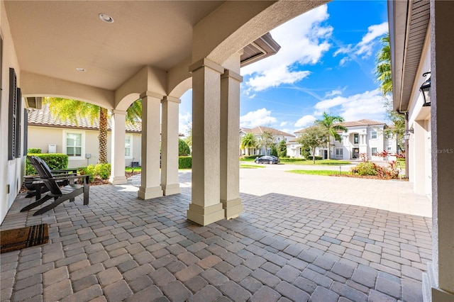 7515 John Hancock Dr, Winter Garden, FL 34787 - view of patio with a residential view