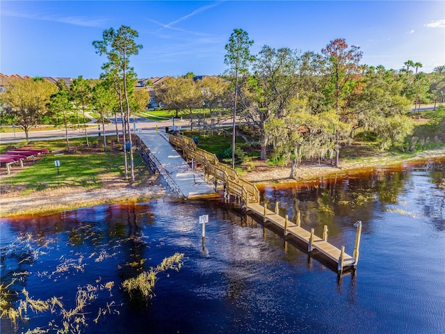 7515 John Hancock Dr, Winter Garden, FL 34787 - view of dock featuring a water view