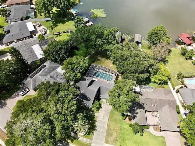 bird's eye view with a residential view