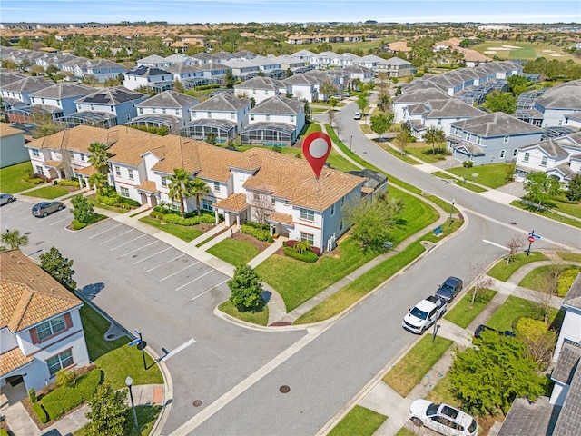 drone / aerial view featuring a residential view