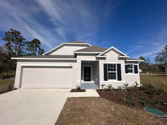 view of front of house featuring a garage