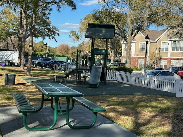 surrounding community featuring a playground