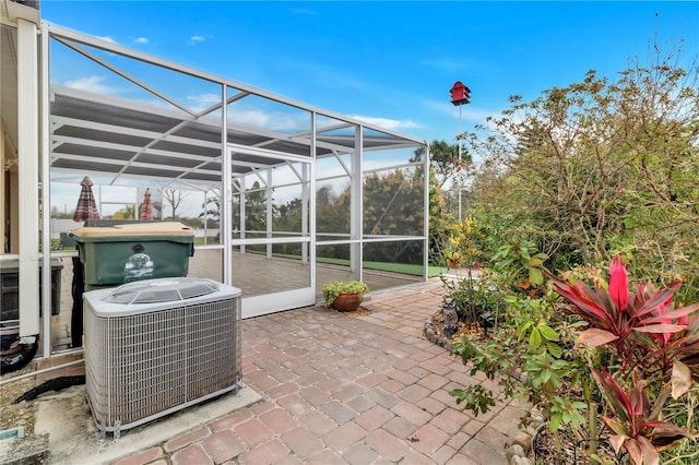 view of sunroom