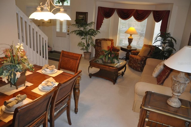 913 Henley Cir, Davenport, FL 33896 - dining room featuring an inviting chandelier and carpet