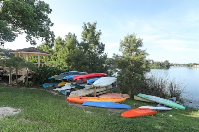 626 Orange Dr Unit 242, Altamonte Springs, FL 32701 - view of parking / parking lot featuring a water view and a gazebo