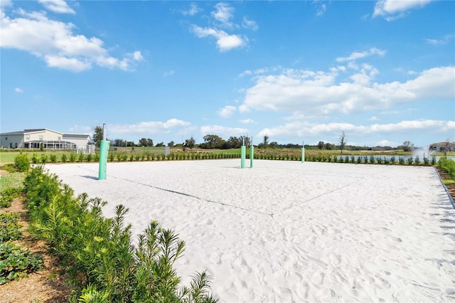 view of property's community with volleyball court