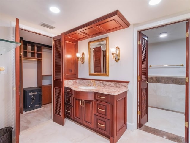 bathroom with vanity