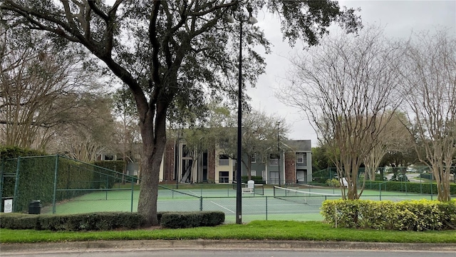 view of sport court