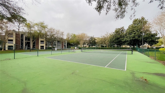 view of tennis court