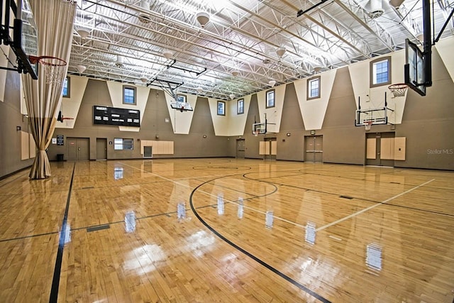 view of basketball court