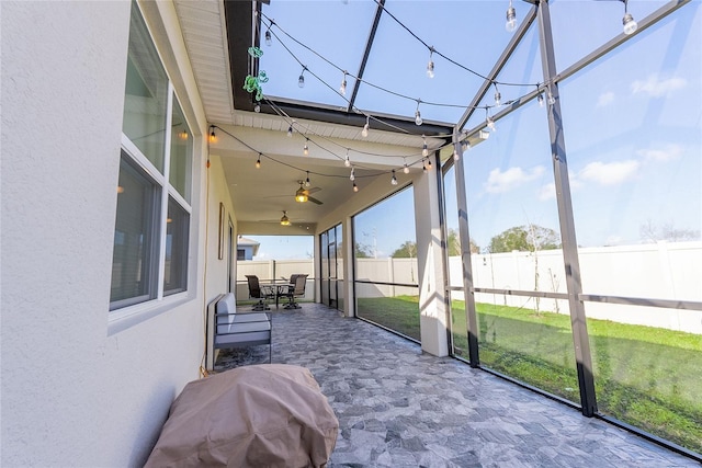 view of sunroom / solarium