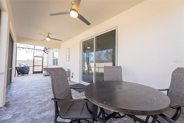 view of sunroom / solarium