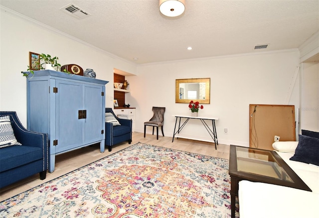 1611 Chestnut Ave, Winter Park, FL 32789 - sitting room with crown molding and light wood-type flooring