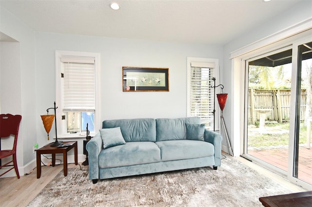 1611 Chestnut Ave, Winter Park, FL 32789 - living area with wood finished floors and baseboards