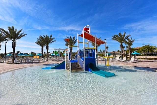 view of community jungle gym