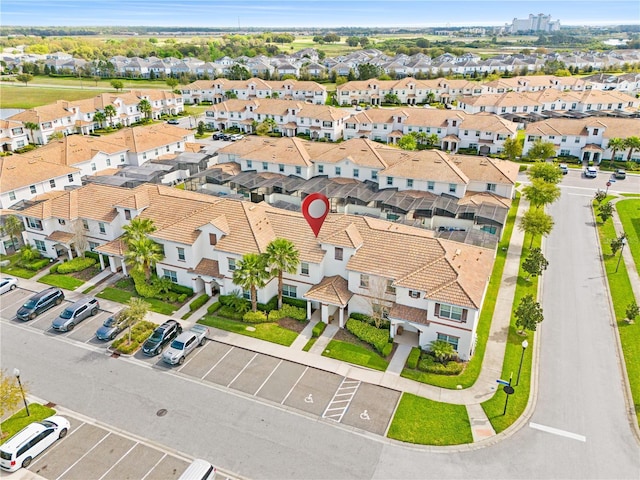 bird's eye view featuring a residential view