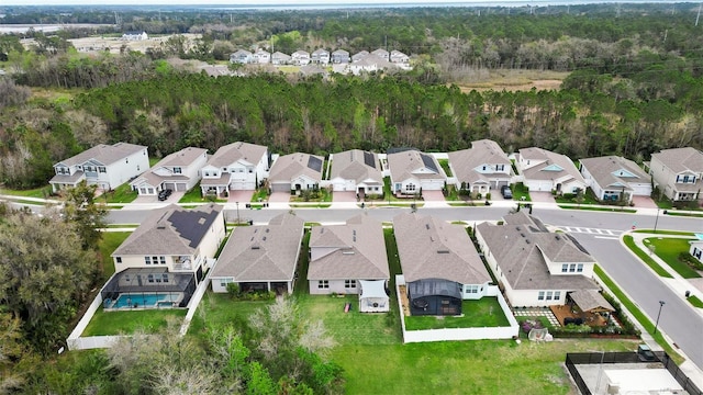 birds eye view of property featuring a residential view