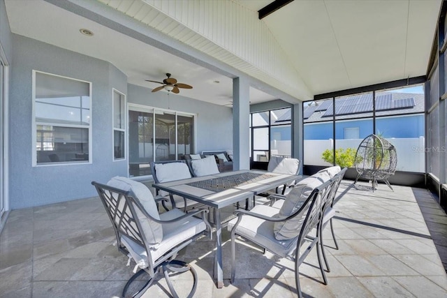 view of sunroom / solarium