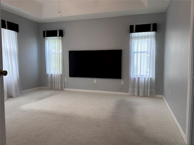 2628 Caribe Dr, The Villages, FL 32162 - carpeted empty room with a textured ceiling