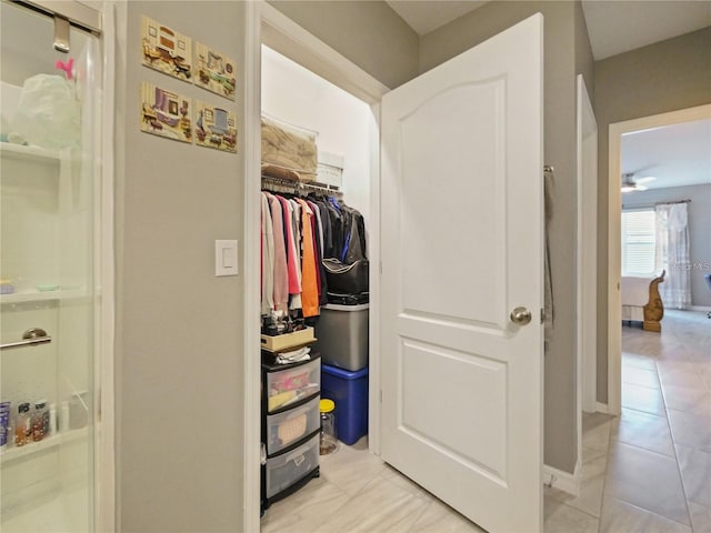 view of closet