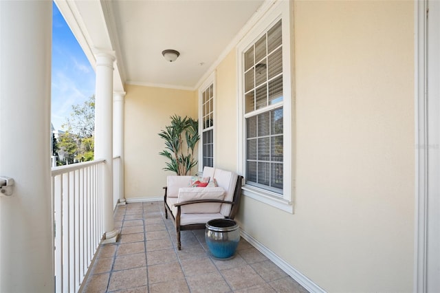 view of balcony