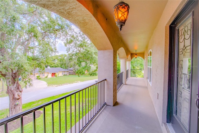 view of balcony