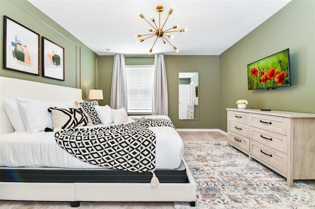 3373 Lilac Way, Davenport, FL 33897 - carpeted bedroom featuring a notable chandelier