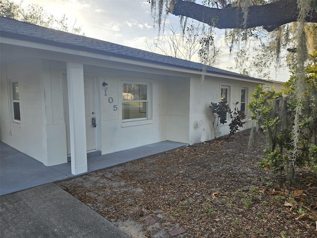 exterior space featuring a patio