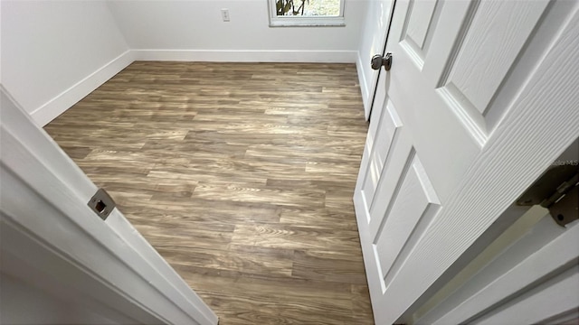 interior details with wood-type flooring