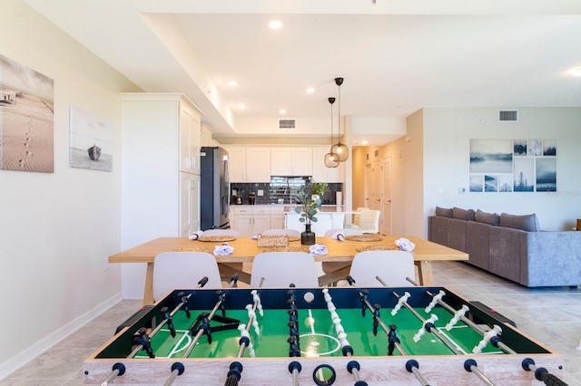 view of recreation room
