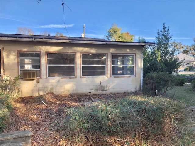 view of property exterior featuring cooling unit