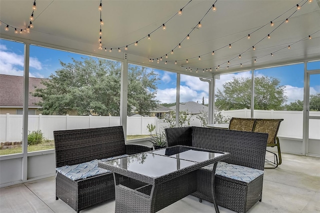 view of sunroom / solarium