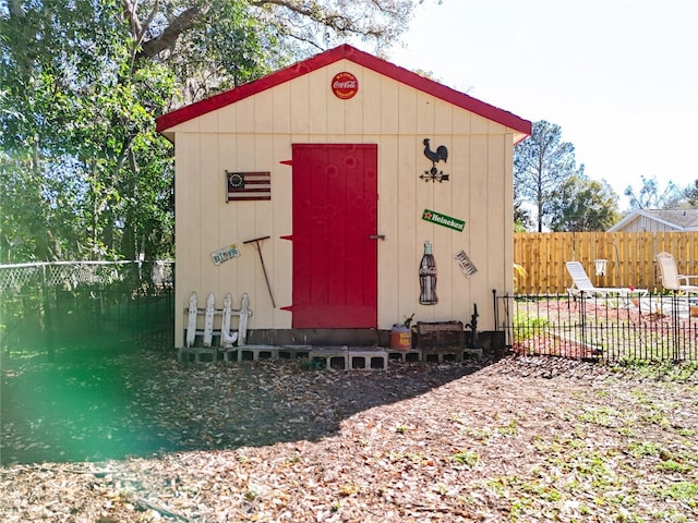 view of outdoor structure