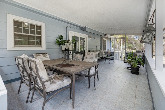 view of patio / terrace with outdoor dining area