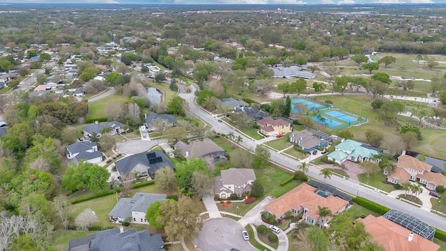 birds eye view of property featuring a residential view