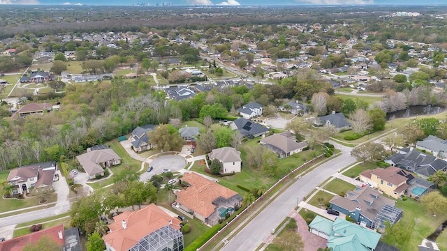 aerial view featuring a residential view