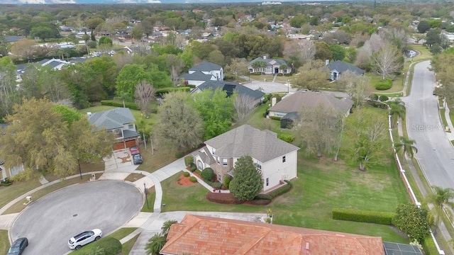 aerial view featuring a residential view