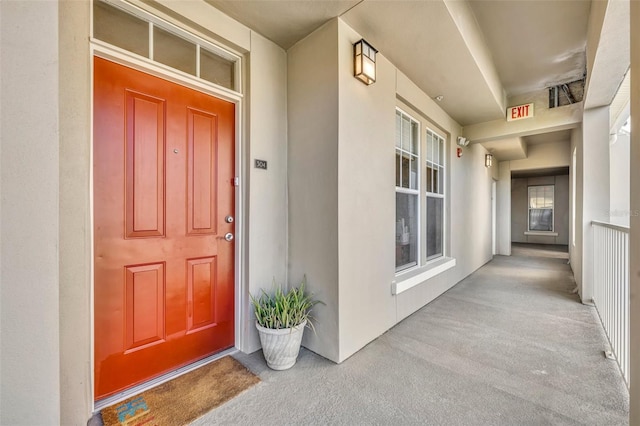 view of property entrance