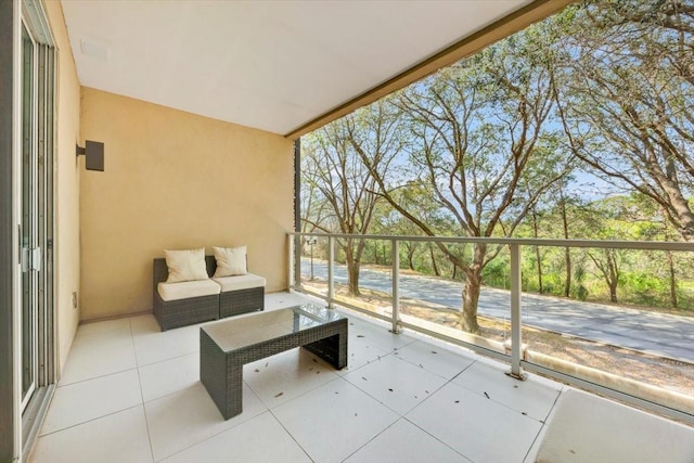 balcony with an outdoor living space